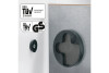 SIGEL Glas-Magnetboard GL254 Natural-Wood 480x480x15mm