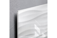 SIGEL Glass Aimantboard GL256 White-Wave 480x480x15mm