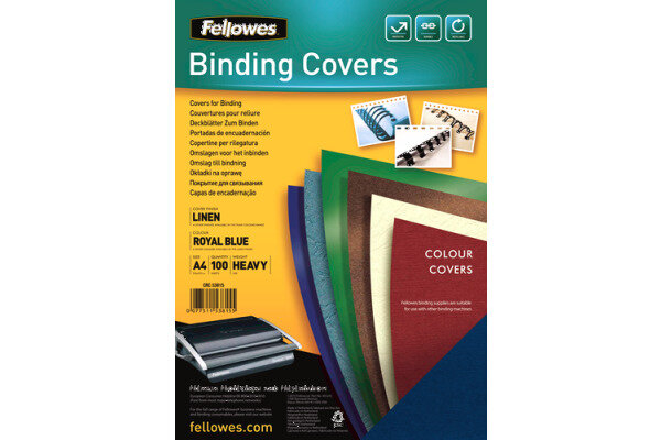 FELLOWES Linen Cover A4 5381502 bleu 100 pcs.