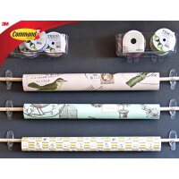 3M Command Crochet, oval, plastique, transparent, taille: M