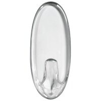 3M Command Crochet, oval, plastique, transparent, taille: M