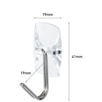 3M Command Crochet avec pointe en métal, transparent