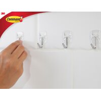 3M Command Crochet avec pointe en métal, transparent