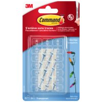 3M Command Deko-Clip, Kunststoff, Grösse: XS, transparent