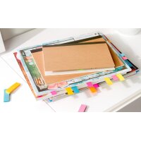 Post-it Pagemarker aus Papier, 15 x 50 mm, farbig sortiert