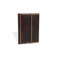 PAPERBLANKS Cuir Midi PB8393 ligné noir