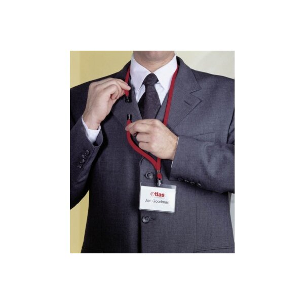 DURABLE Textilband schwarz 811901 Sicherheitsverschluss 10 Stück