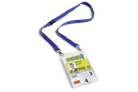 DURABLE Event-Badge A6 852507 bleu, Textilband Duo 10 pcs.