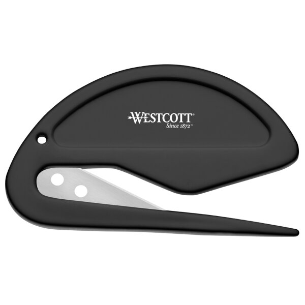 WESTCOTT Brieföffner 2-in-1, Kunststoffgriff, schwarz