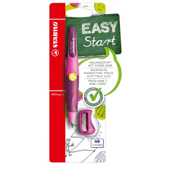 STABILO Schreiblernbleistift EASYergo 3.15, pink