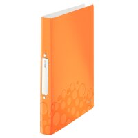 LEITZ Ringbuch WOW, DIN A4, PP, pink, 2 Ringe