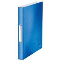 LEITZ Ringbuch WOW, DIN A4, PP, blau, 2 Ringe