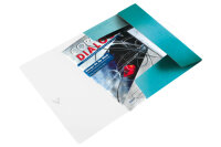 LEITZ Dossier de coll. WOW A4 45990051 bleu glacier 150 feuilles