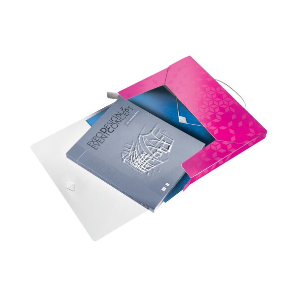 LEITZ Sammelbox WOW PP 46290023 pink 250x330x37mm