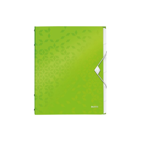 LEITZ Ordnungsmappe WOW PP A4 4633-00-54 grün 6-teilig