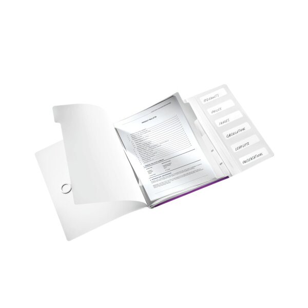 LEITZ Ordnungsmappe WOW PP A4 4633-00-54 grün 6-teilig