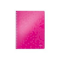 LEITZ Libre spirale WOW PP A4 46370023 ligné, pink...