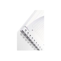 LEITZ Spiralbuch WOW PP A4 46370036 blau 80 Blatt
