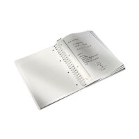 LEITZ Libre spirale WOW PP A4 46380051 bleu glacier 80 flls.