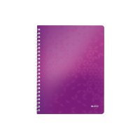 LEITZ Libre spirale WOW PP A4 46380062 violet 80 flls.