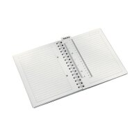 LEITZ Spiralbuch WOW PP A5 46390036 blau 80 Blatt