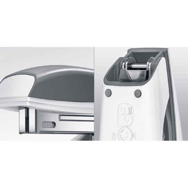 LEITZ Agrafeuse Mini Nexxt WOW 5528, en boîte, bleu métal