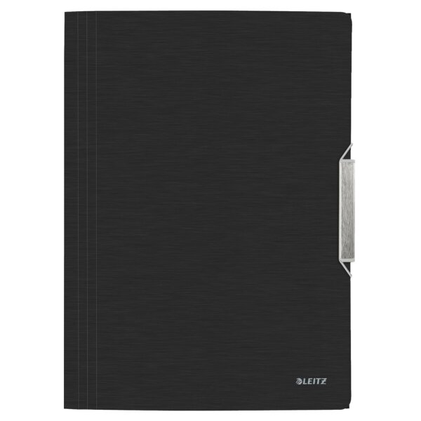 LEITZ Chemise à élastique Style, A4, PP, noir satin