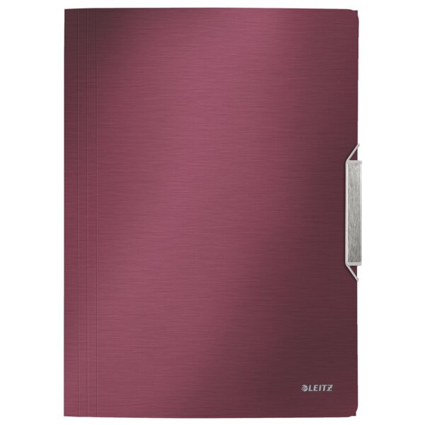 LEITZ Chemise à élastique Style, A4, PP, noir satin