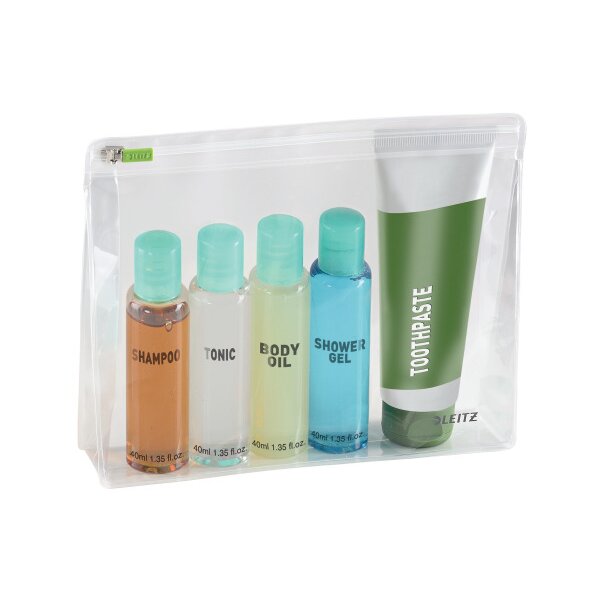 LEITZ Pochette zip M 40080000 transparent 2 pcs.