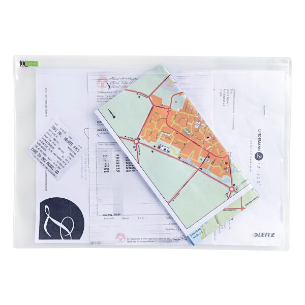 LEITZ Pochette zip L 40090000 transparent 2 pcs.