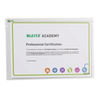 LEITZ Zip-Verschlusstasche L 40090000 transparent 2...