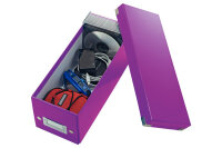 LEITZ Click&Store WOW CD-Ablagebox 60410062 violett 14.3x13.6x35.2cm