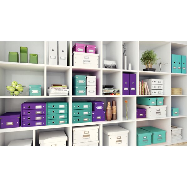 LEITZ DVD-Ablagebox Click & Store WOW, eisblau