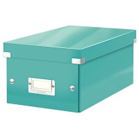 LEITZ DVD-Ablagebox Click & Store WOW, eisblau