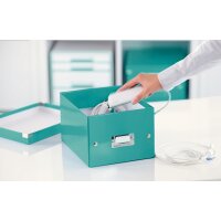 LEITZ Ablagebox Click & Store WOW, DIN A5, eisblau