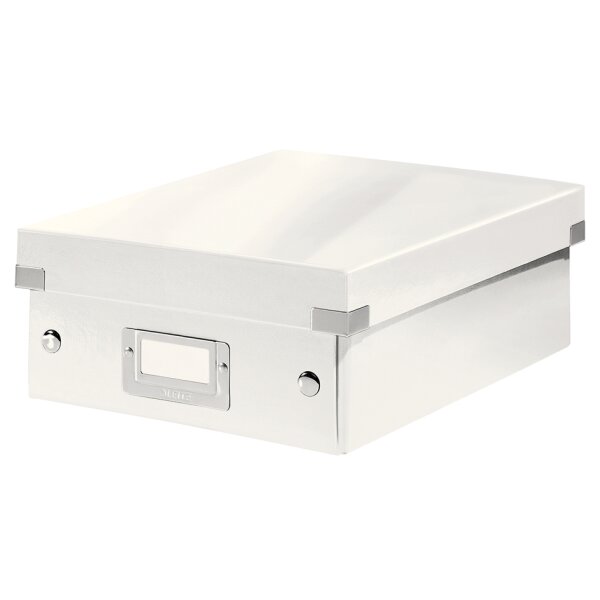 LEITZ Boîte de rangement Click & Store WOW, grand, blanc