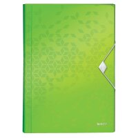 LEITZ Fächermappe WOW, A4, PP, 6 Fächer, eisblau