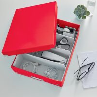 LEITZ Organisationsbox Click & Store WOW, gross, eisblau