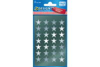 Z-DESIGN Sticker étoiles 52811 argent