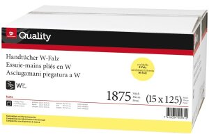 QUALITY Serviettes 2x 20,2x31,5cm 992830 blanc, W-pliage...