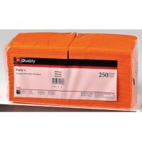 QUALITY Servietten Party 24x24cm 992152 orange 250...