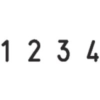 TRODAT Ziffernstempel 1534 4-stellig 3mm
