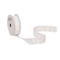 SPYK Bande Cubino 15mm/4m 1245.1564 blanc/jaune Margerite