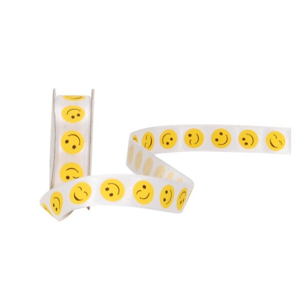 SPYK Band Cubino 15mm/4m 2198.1564 weiss/gelb Smiling