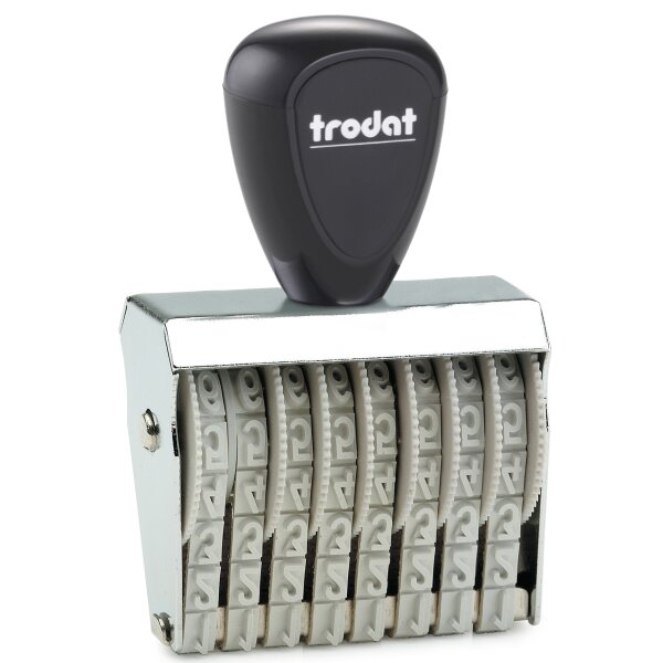 trodat Ziffernstempel, 6-stellig, Abdruckmasse: 9 x 41 mm