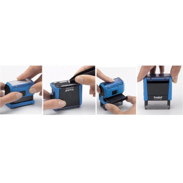 trodat Kit tampon à encrage automatique Typo Printy 4912