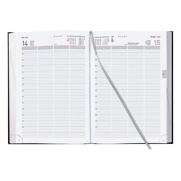BIELLA Agenda Quattro 2027 803410020027U 1J/1P bleu ML 21x29.7cm