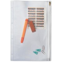 LEITZ Pochette à fermeture zip, format A4, PVC,...
