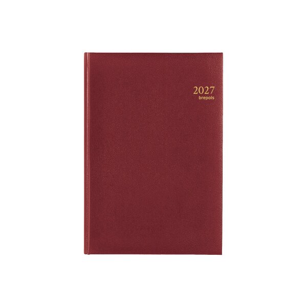 BREPOLS Agenda Omega Lima Kul. 2027 0.030.1256 1S/2P bordeaux 21x29cm