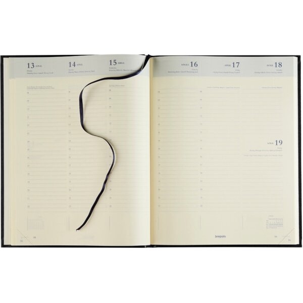BREPOLS Agenda Concorde Lima Ku. 2027 0.240.1256 1W/2S weinrot 21x27cm